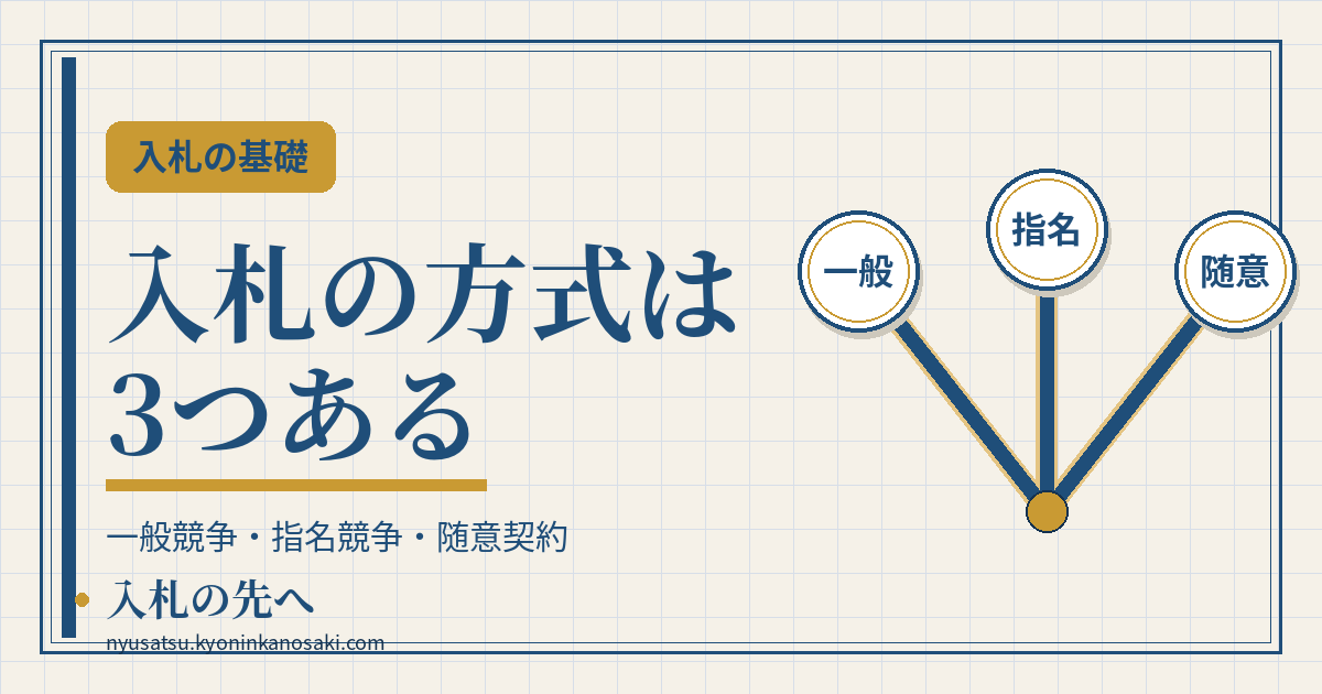 記事3「入札の方式の違い」アイキャッチ